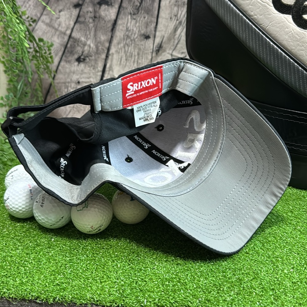 Black Srixon strapback light weight hat - Picture 5 of 5